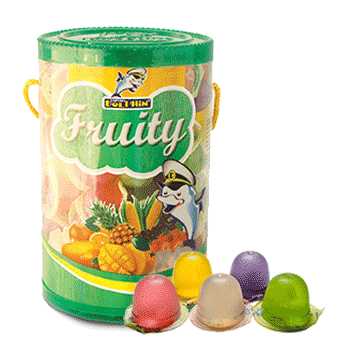 Fruity Jelly with Nata De Coco in Soft Jar (MIX)