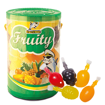 Fruit Shape Pudding Drinks in Soft Jar (Mix)