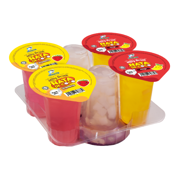 Jelly Drink with Nata De Coco – MIX (125g x 6 cups x 16 sets)