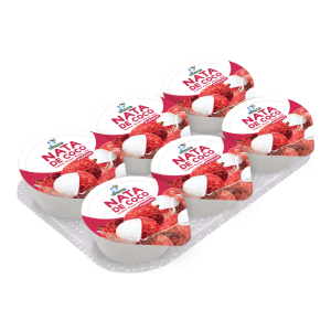 Lychee Pudding with Nata De Coco (85g x 6cups x16sets)