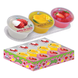 Jelly with Nata De Coco [Packing in Outer Box] (85g x 3 cups x 8 sets x 4 outers)