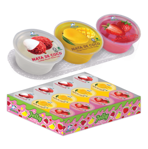 Jelly with Nata De Coco [Packing in Outer Box] (85g x 3 cups x 8 sets x 4 outers)