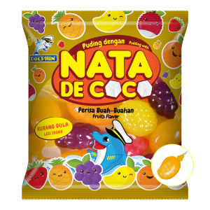 Mix Fruit Shape Pudding with Nata De Coco (40g x 24 pcs)