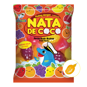 Mix Fruit Shape Pudding with Nata De Coco (40g x 12 pcs)