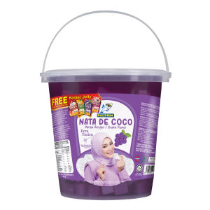 Nata De Coco with Grape Drink (1.5kg x 6 jars)