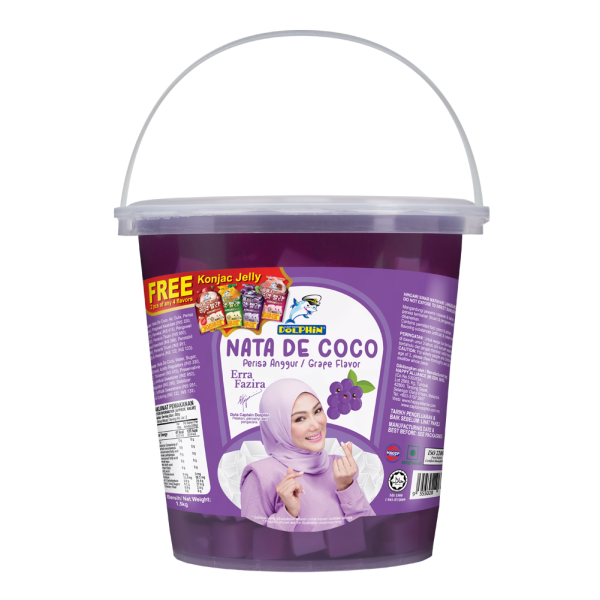 Nata De Coco with Grape Drink (1.5kg x 6 jars)
