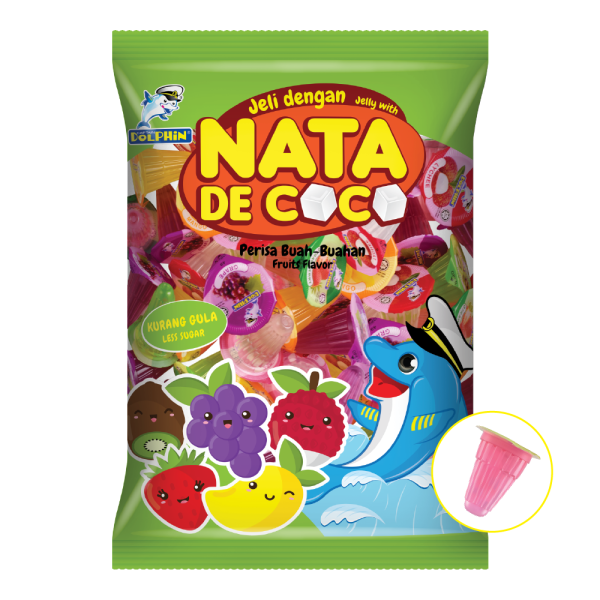 Jelly with Nata De Coco – Mixed (16g x 12pcs)