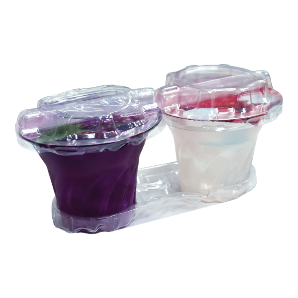 Grape & Lychee Jelly Drink with Nata De Coco (180g x 2cups)
