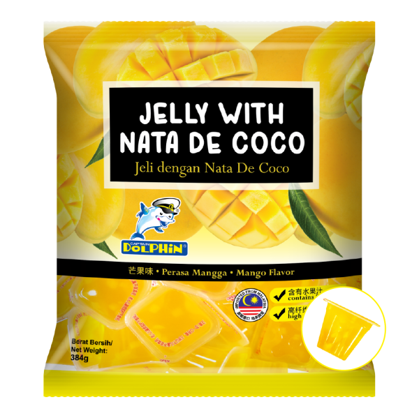 Mango Jelly with Nata De Coco(32g x 12pcs)