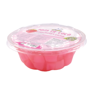 Nata De Coco with Strawberry Drink (430g x 18 bowls)