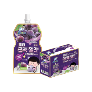 Konjac Jelly Drink Grape Flavor (130g x 10 bags x 4 outers )