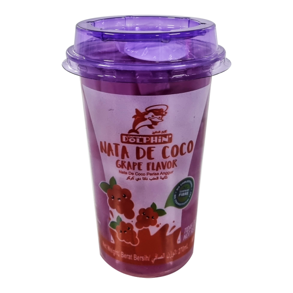 Nata De Coco with Grape Drink (270g x 24cups)