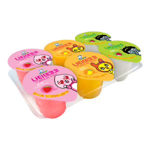 Mix Pudding with Nata De Coco (Cartoon Character) (85g x 6cups)