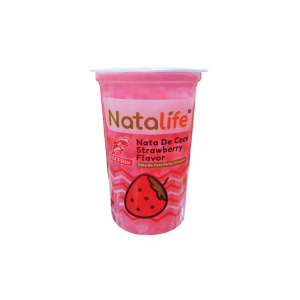 Nata De Coco Strawberry Flavor (220ml x 48cups)