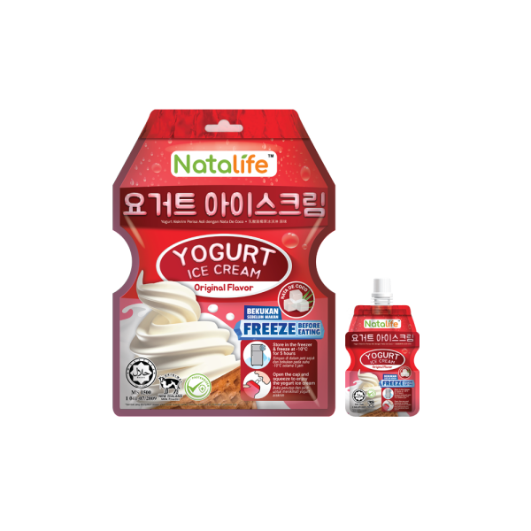 Yogurt Ice Cream Original Flavor with Nata De Coco (60g x 5pcs)